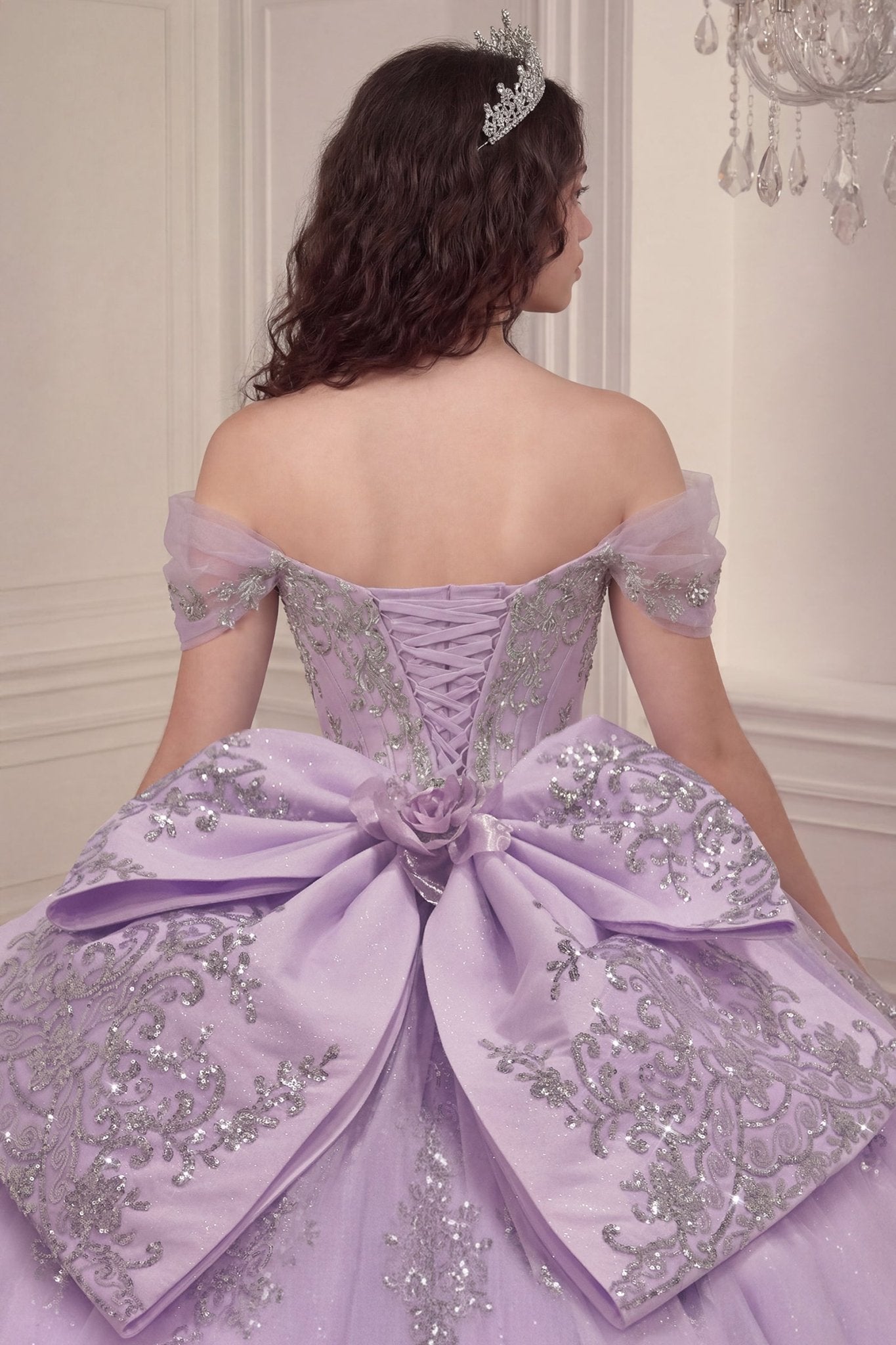 Ball Gown in Champagne Gold, view 3
