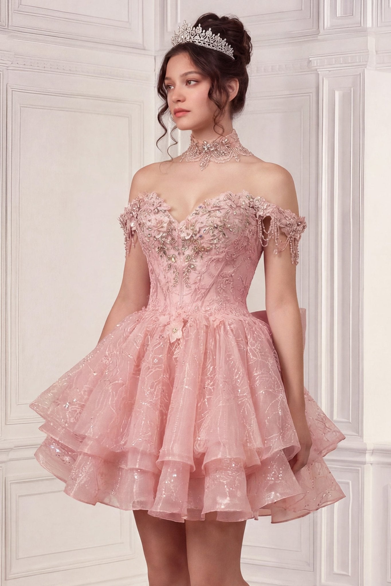 Ball Gown in Lt Blue, view 2