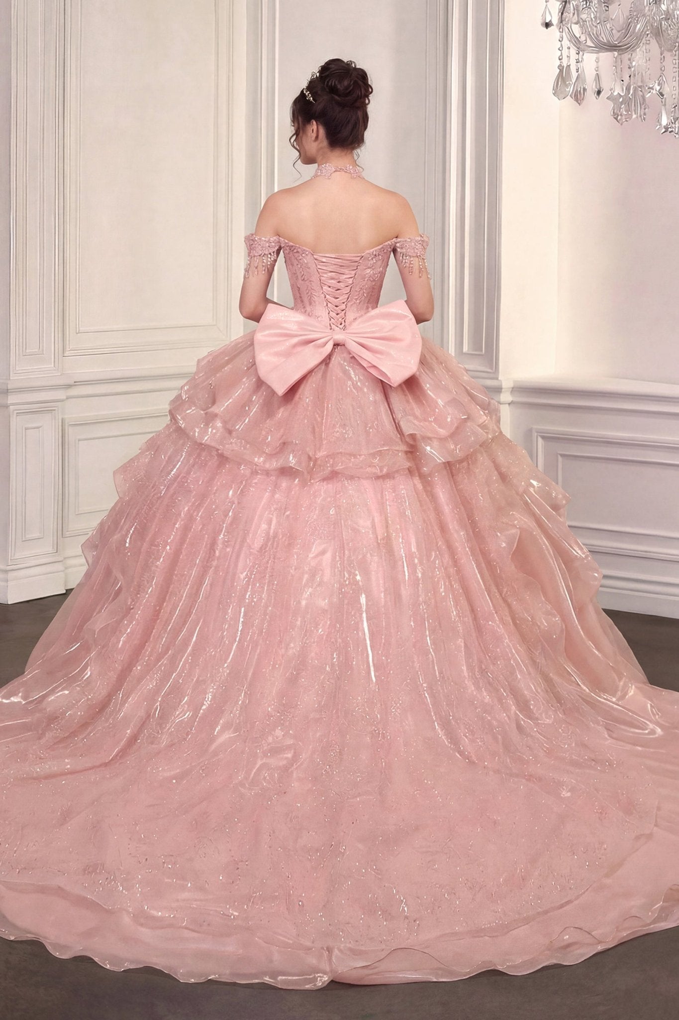 Ball Gown in Lt Blue, view 3